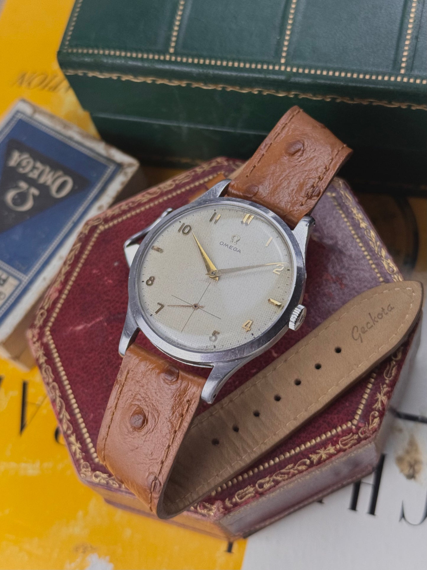 Omega 1950s Calatrava Honey Comb 38mm calibre 265 Ref2609