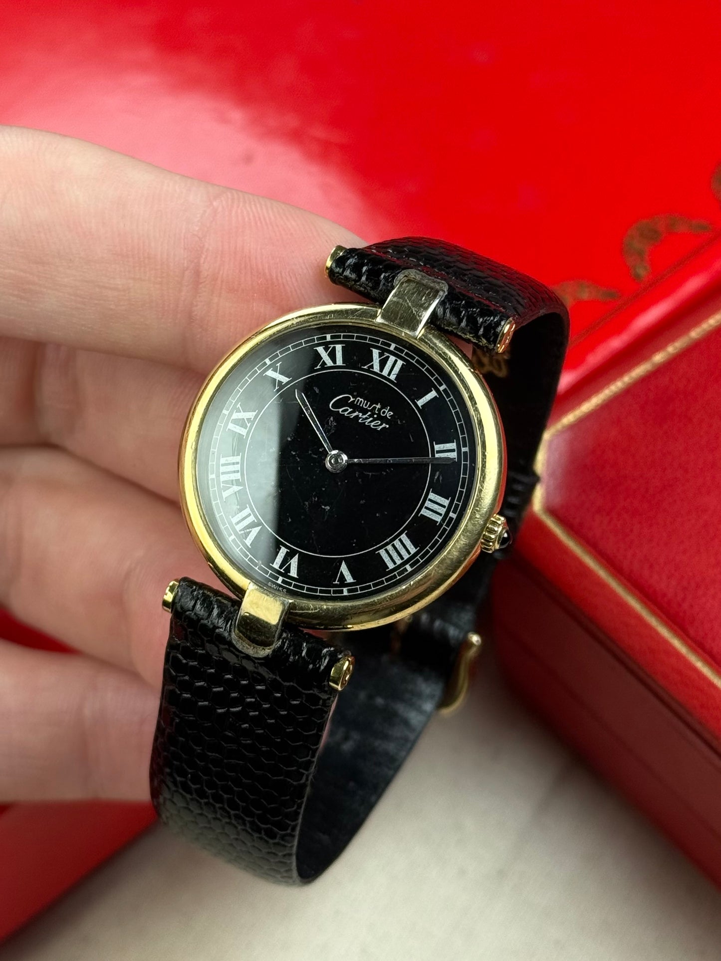 Cartier Must Vendome Black dial