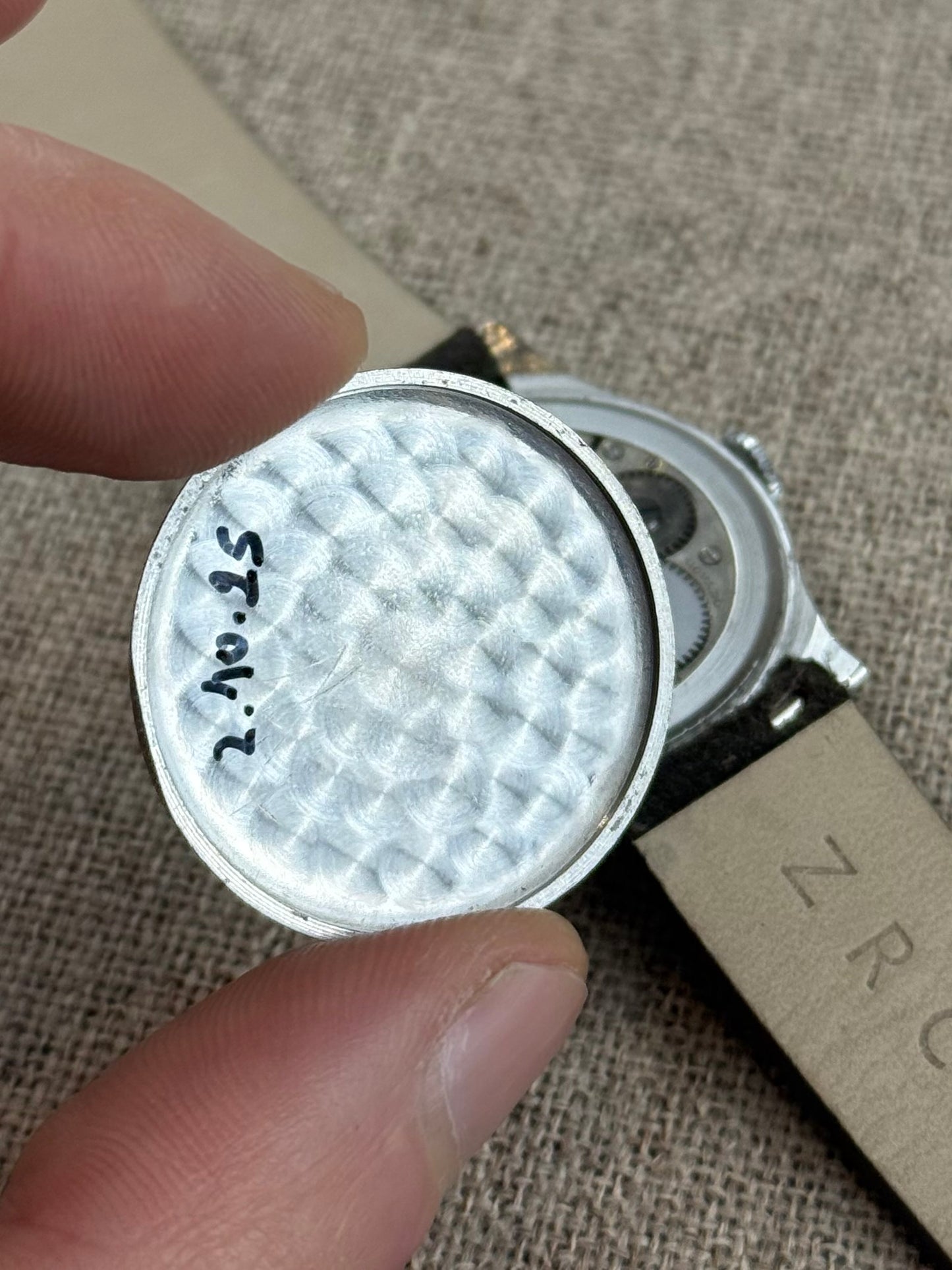 1930s Chronomètre Movado Steel Stepped Case