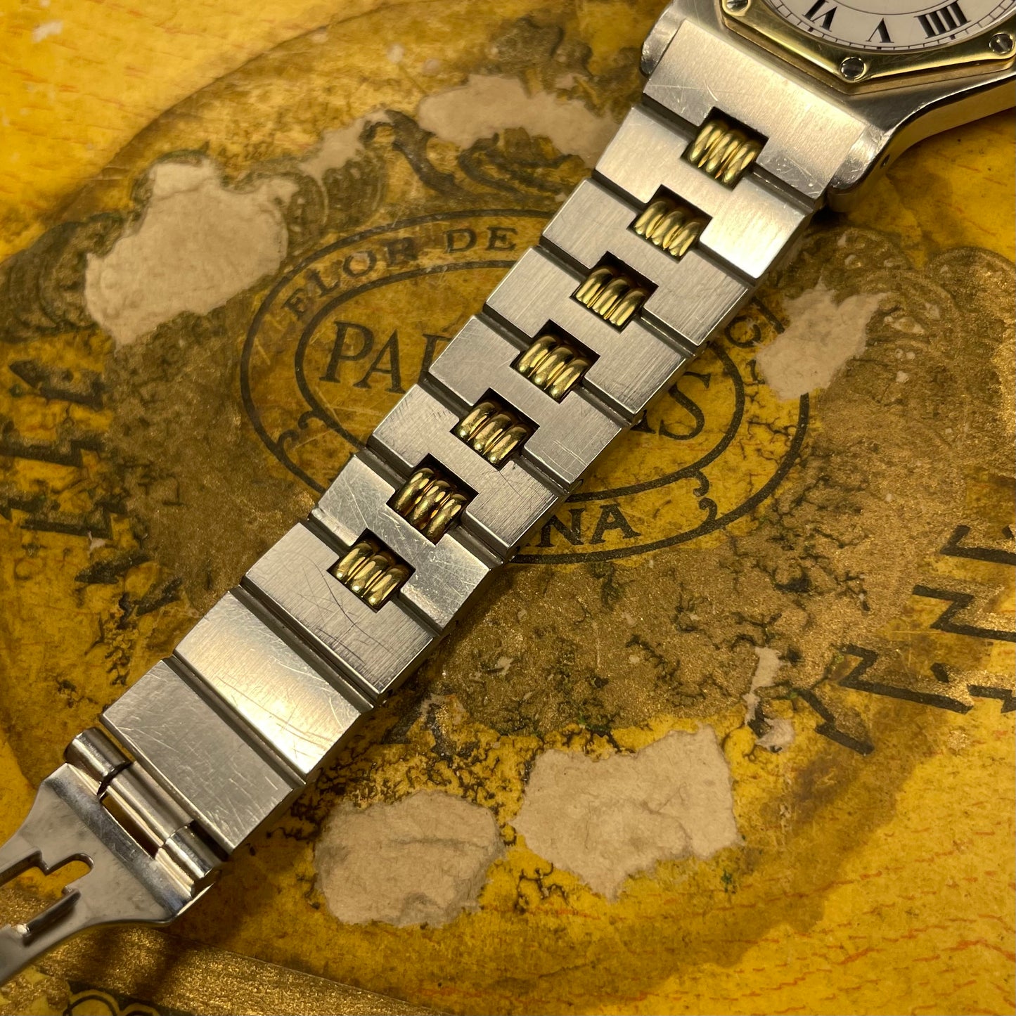 Cartier Santos Octagon “Godron” ref 2966