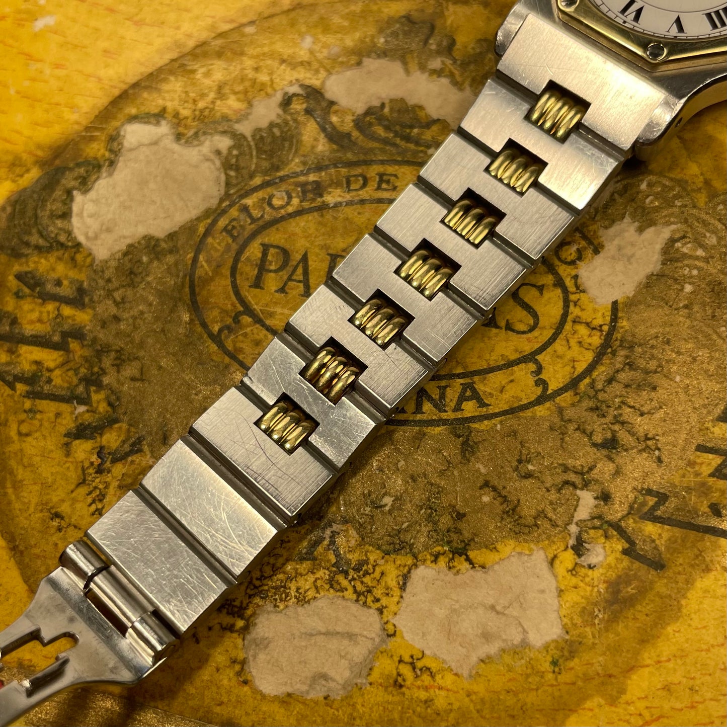 Cartier Santos Octagon “Godron” ref 2966