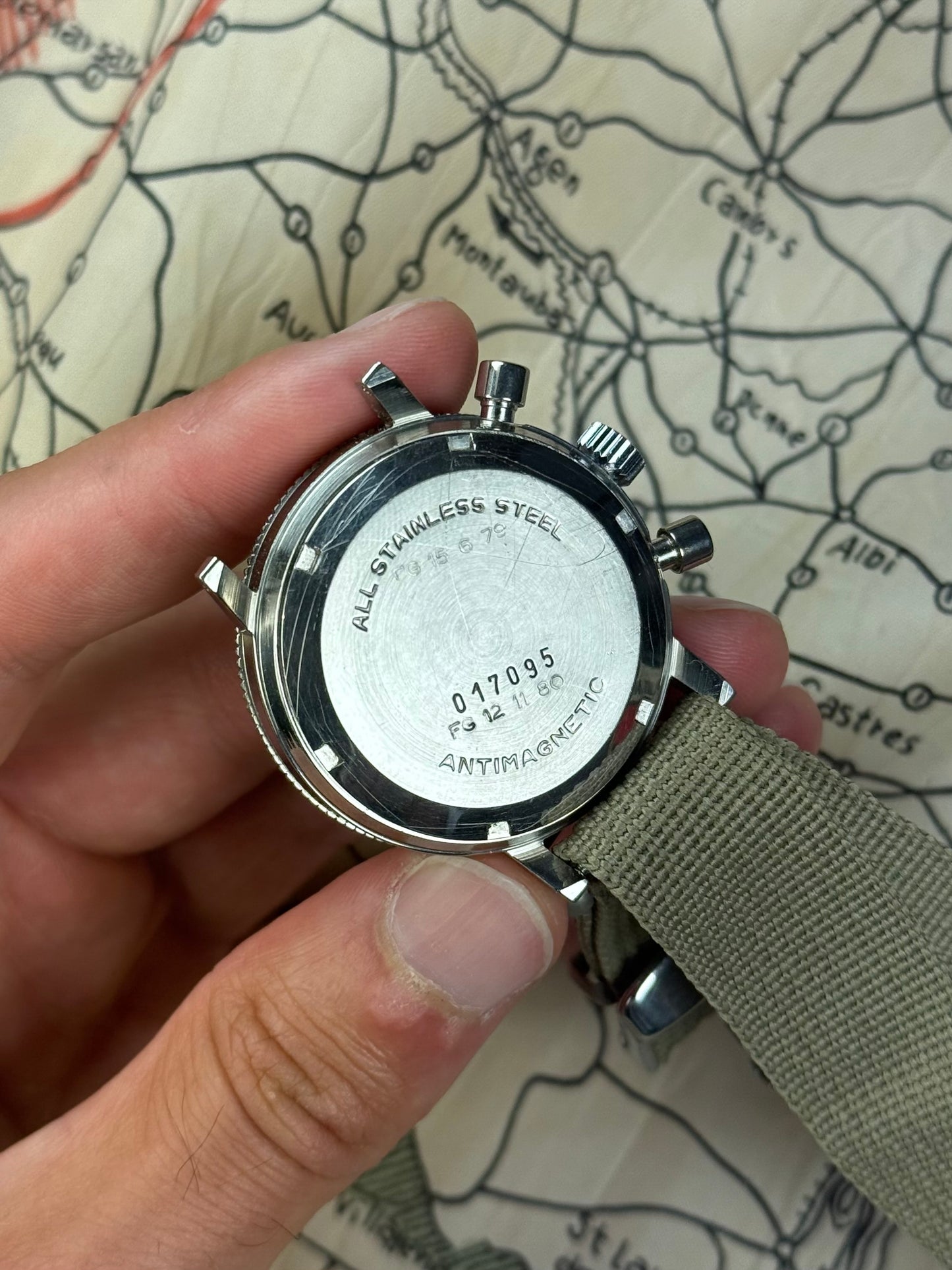 Dodane Type 21 military « Flyback » Valjoux 231