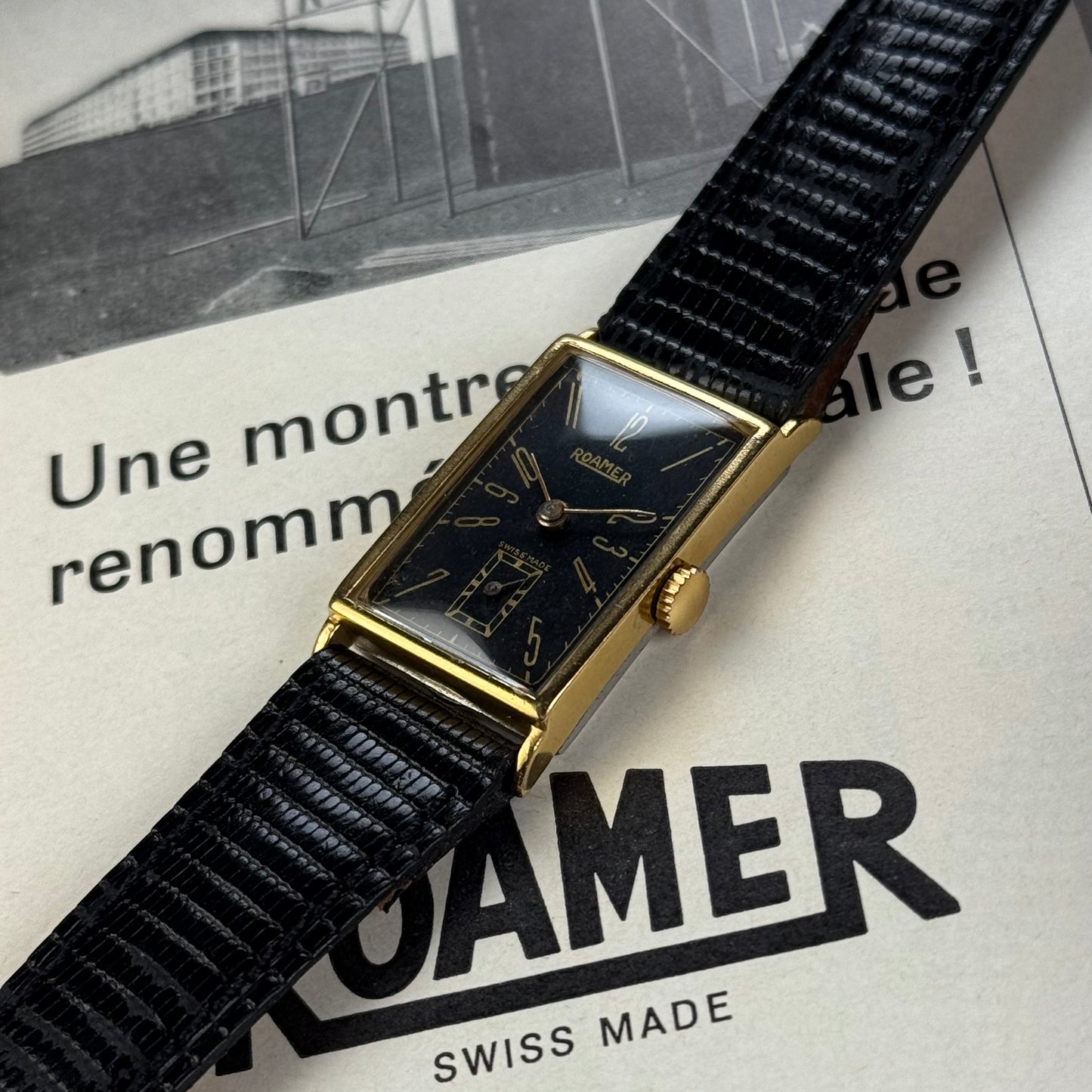 Roamer Art Deco Gilt Dial