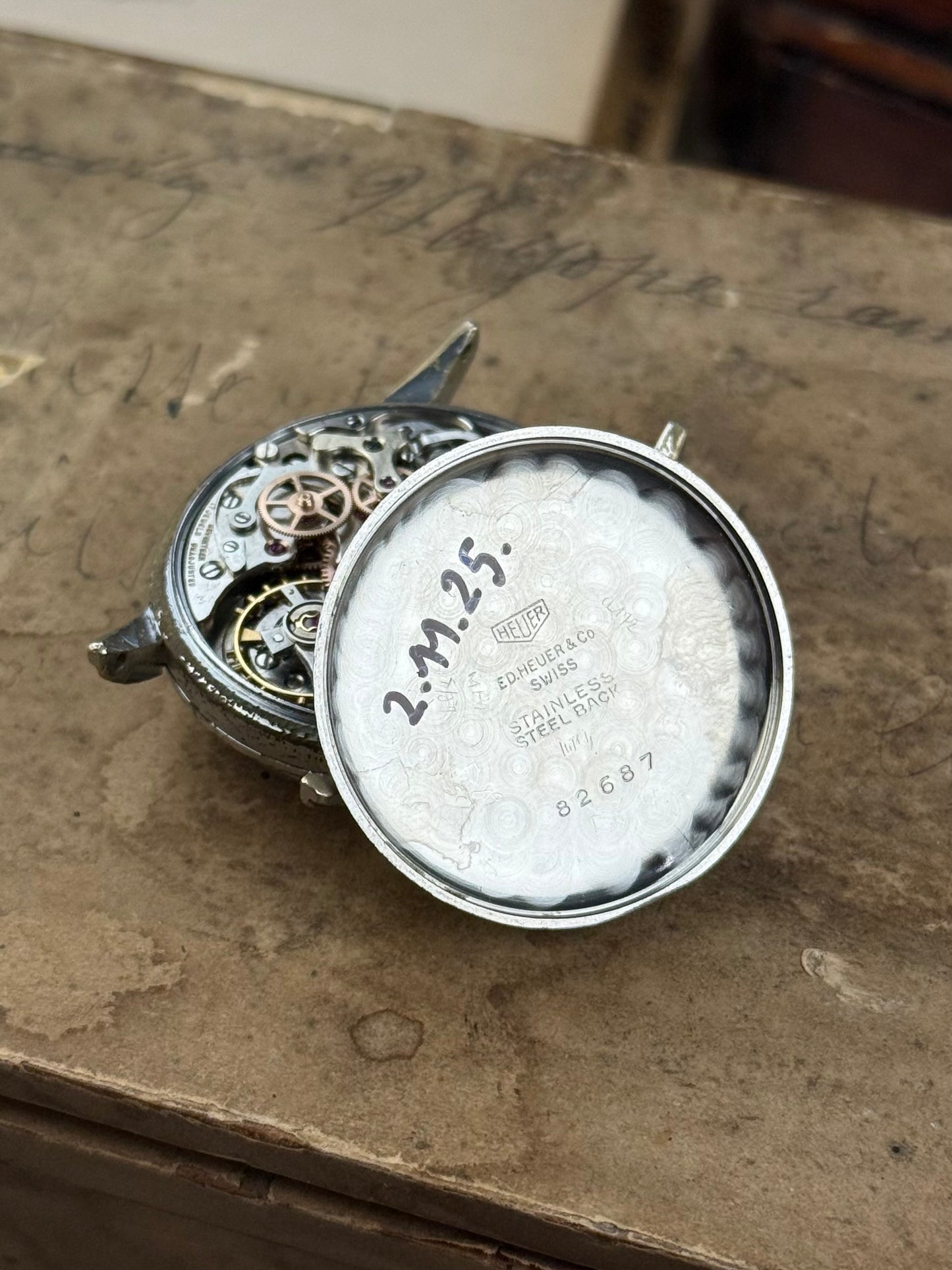 Heuer « Big Eyes » Pré Carrera Valjoux 23