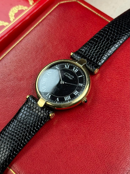 Cartier Must Vendome Black dial