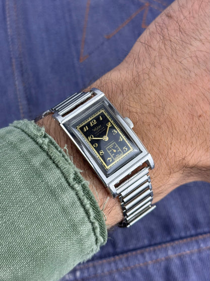 1930s Wyler Vetta Incaflex Waterproof Gilt Dial