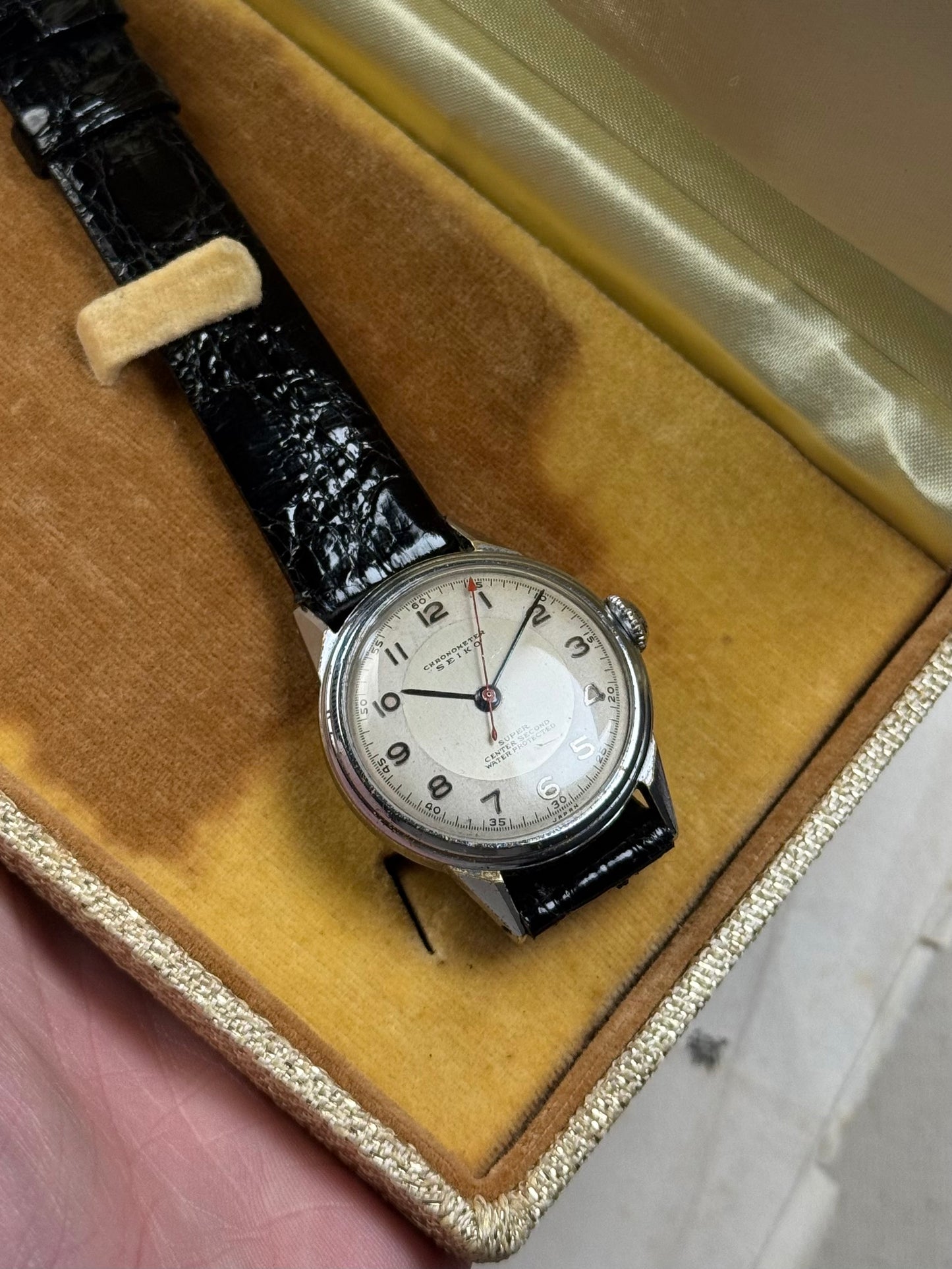 Seikosha Seiko 1950s Chronomètre Super Center Seconde