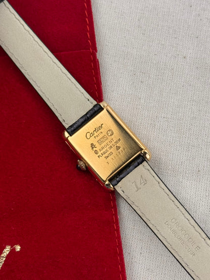 Cartier Tank Must Burgundy Mechanique PM