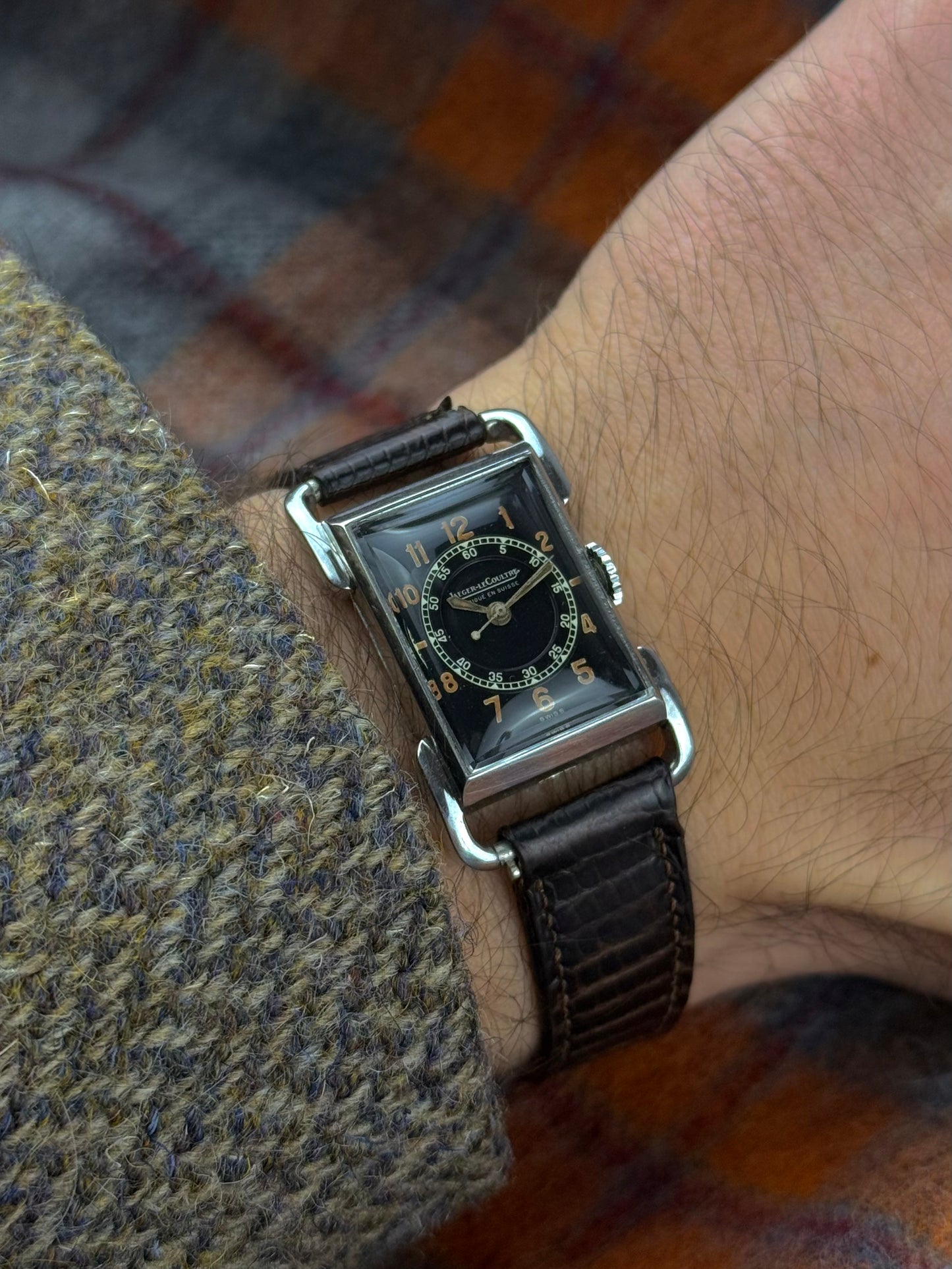 1937s Jaeger LeCoultre Uniplan Étrier