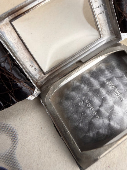 L.Leroy &Cie Tank Steel Wristwatch