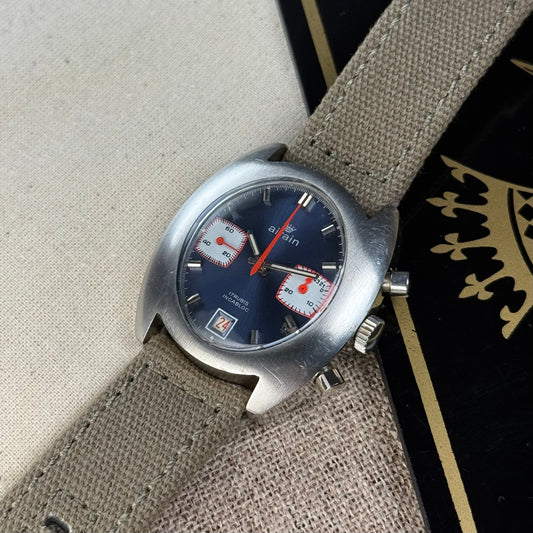 Airain Chronographe « Olive »Valjoux7734