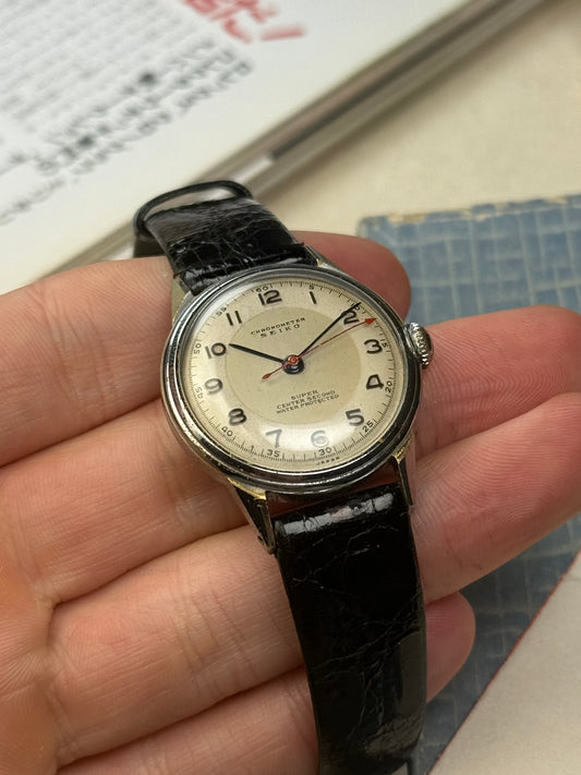 Seikosha Seiko 1950s Chronomètre Super Center Seconde