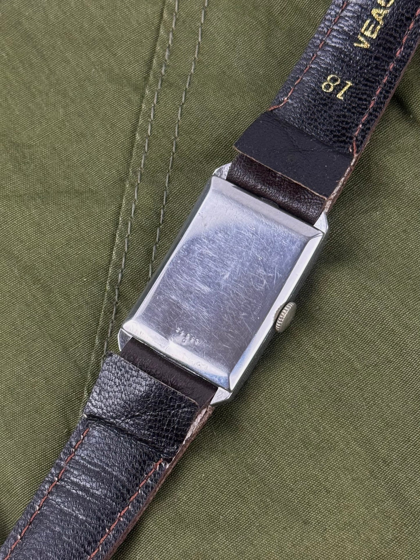 1934 L.Leroy &Cie Montre Bracelet rectangulaire 10lignes cal. Altus 8