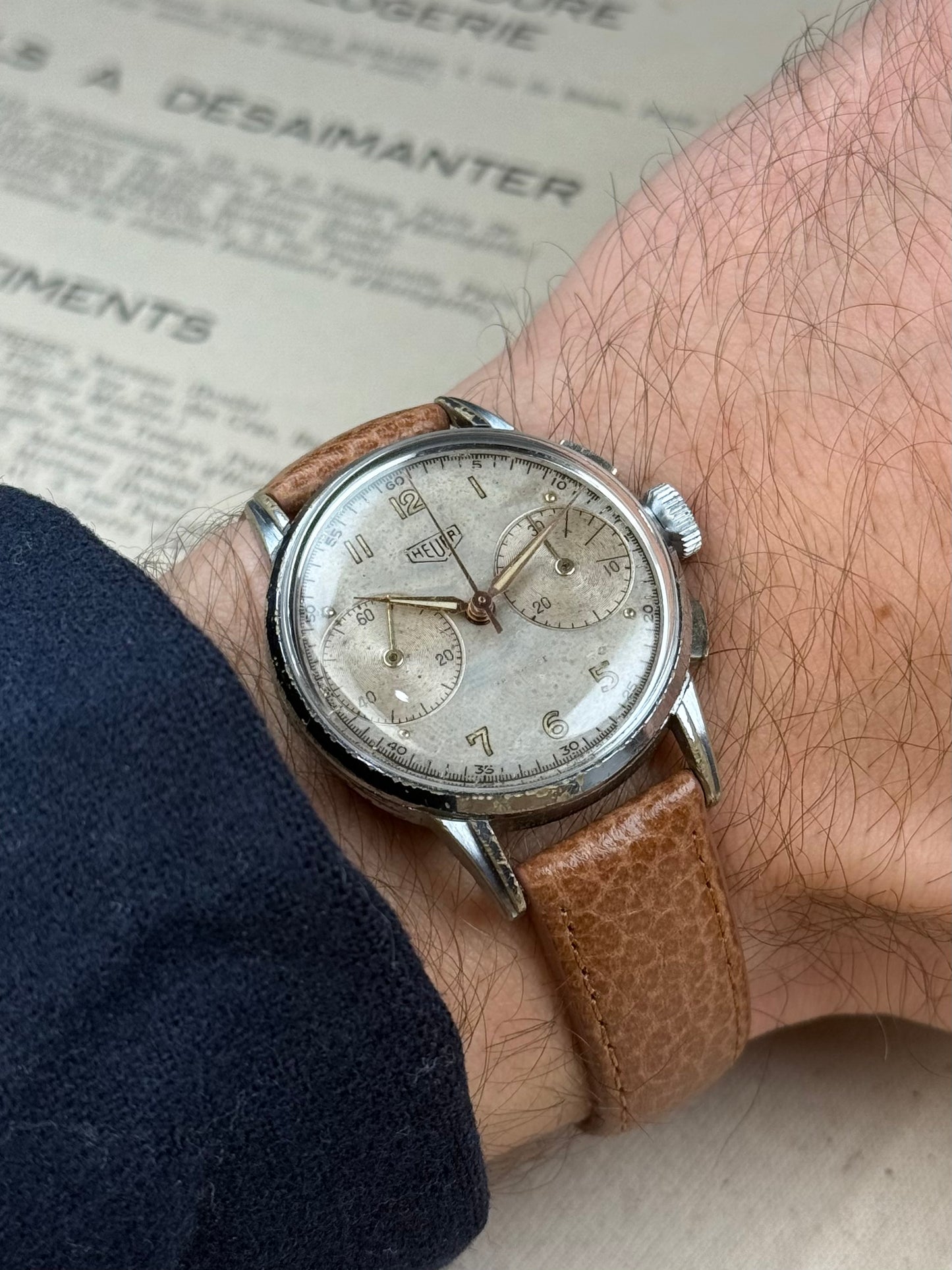 Heuer « Big Eyes » Pré Carrera Valjoux 23
