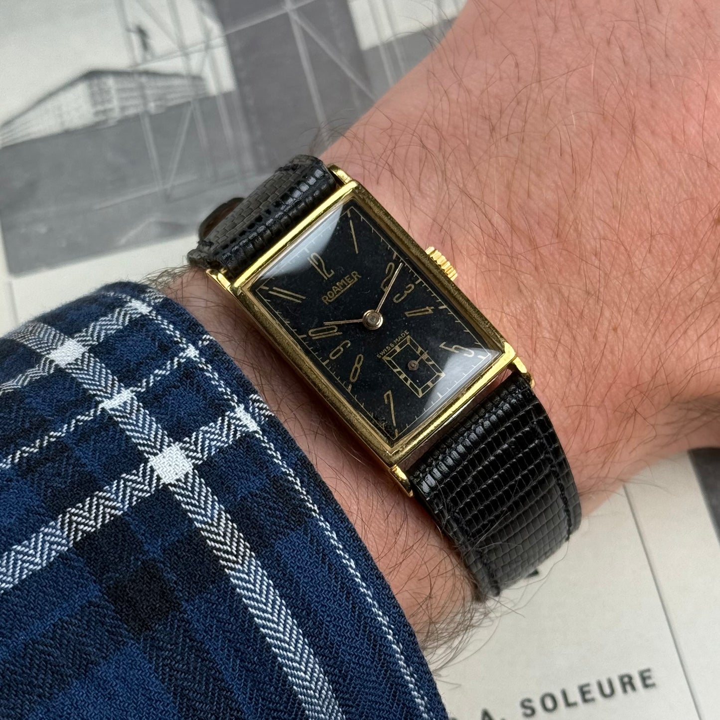 Roamer Art Deco Gilt Dial