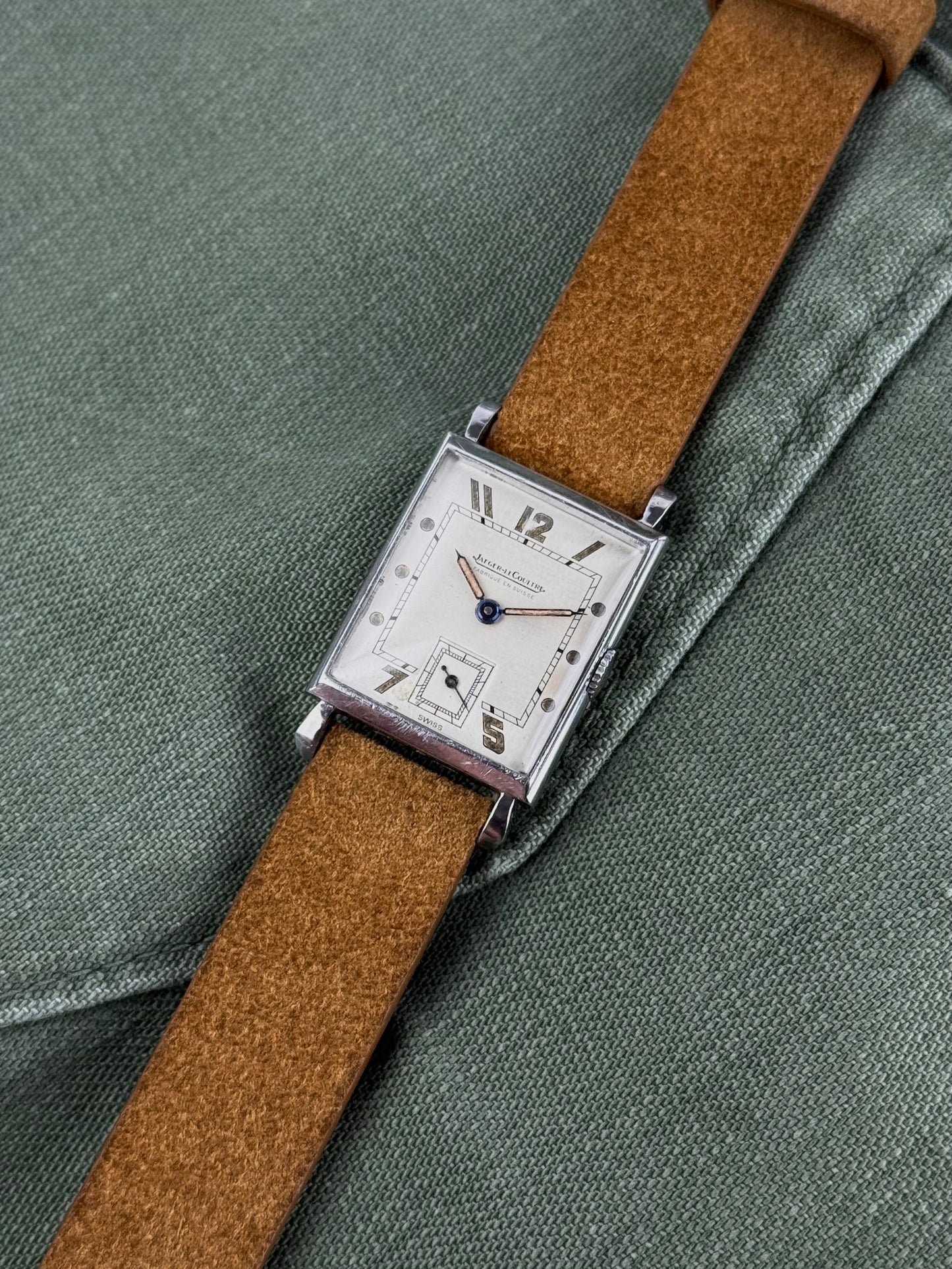 1940s Jaeger LeCoultre art deco Uniplan Cal438
