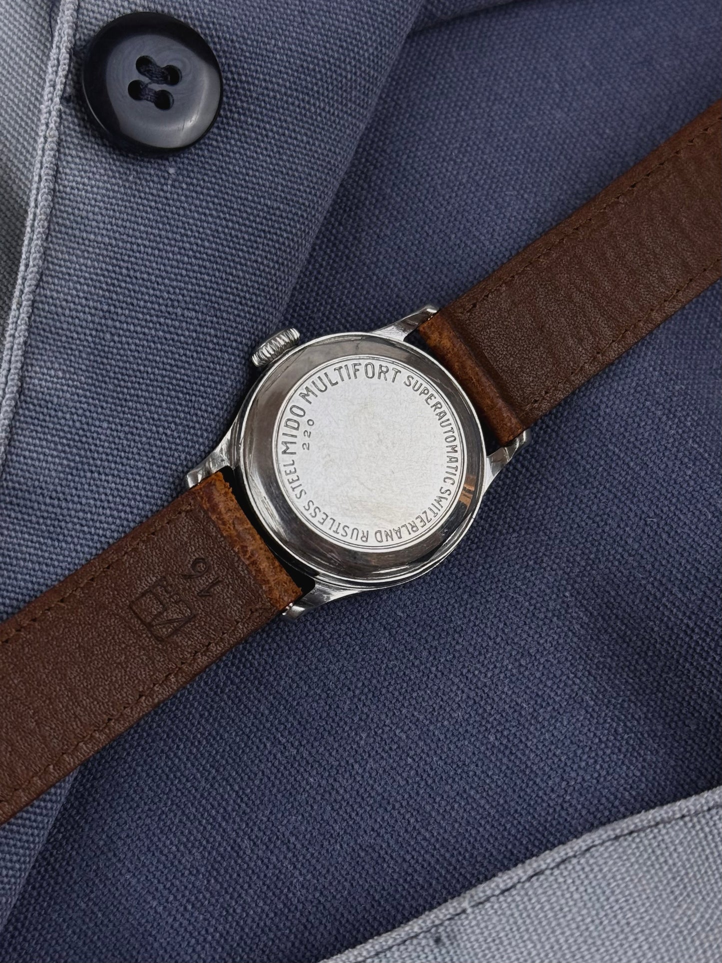 1940s Hermès Multifort par Mido