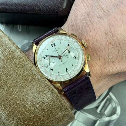 Chronographe Suisse Jumbo 18k Rose Gold