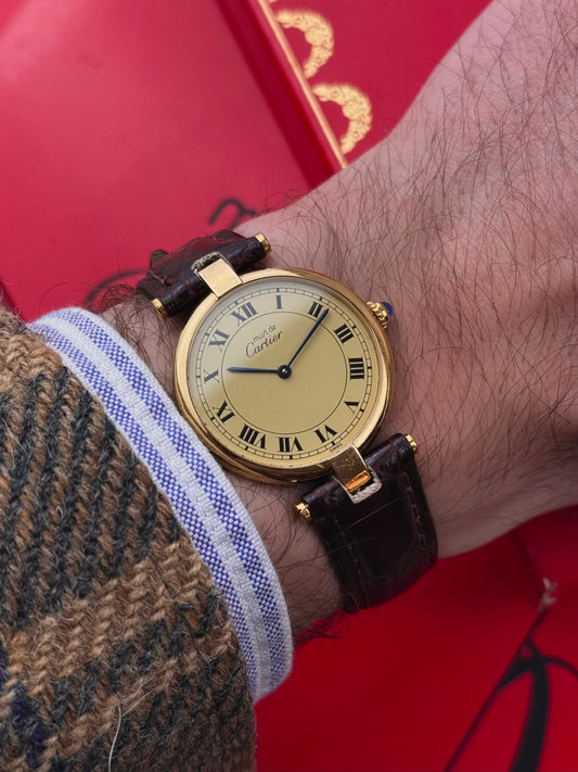 Cartier Must Vendome lemon dial grand model