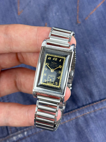 1930s Wyler Vetta Incaflex Waterproof Gilt Dial