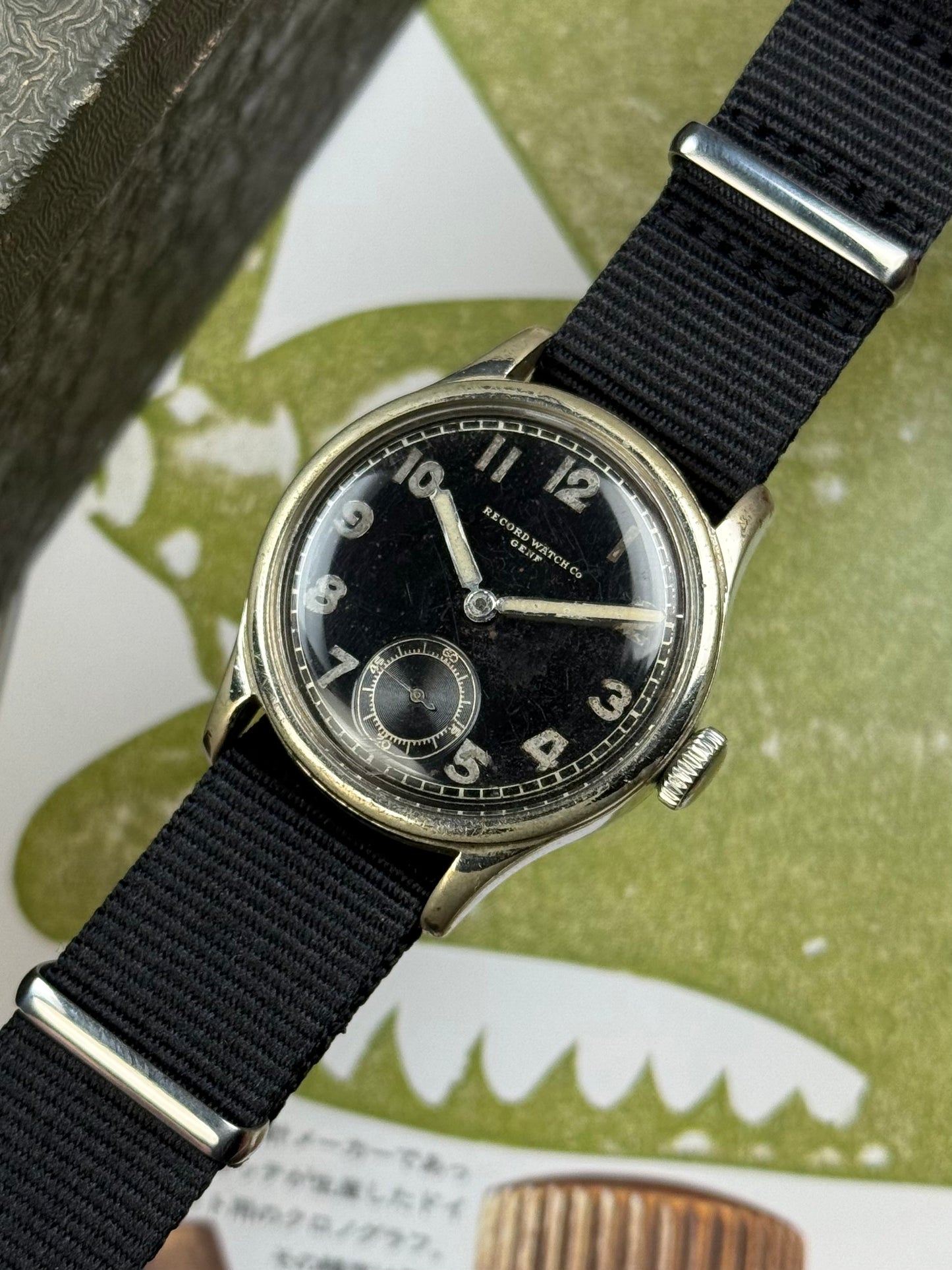 Record Watch Co Genf WWII