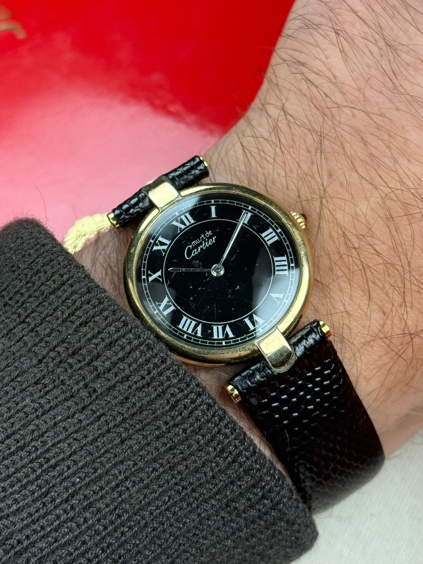 Cartier Must Vendome Black dial