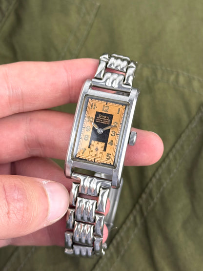 1940s Doxa Clamshell Copper Tuxedo Dial