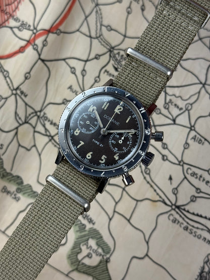 Dodane Type 21 military « Flyback » Valjoux 231