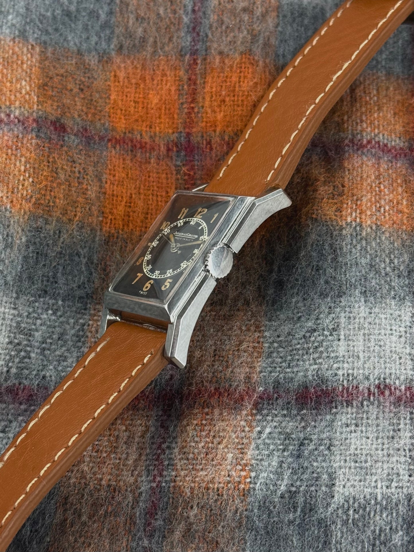 1937s Jaeger LeCoultre Uniplan Étrier