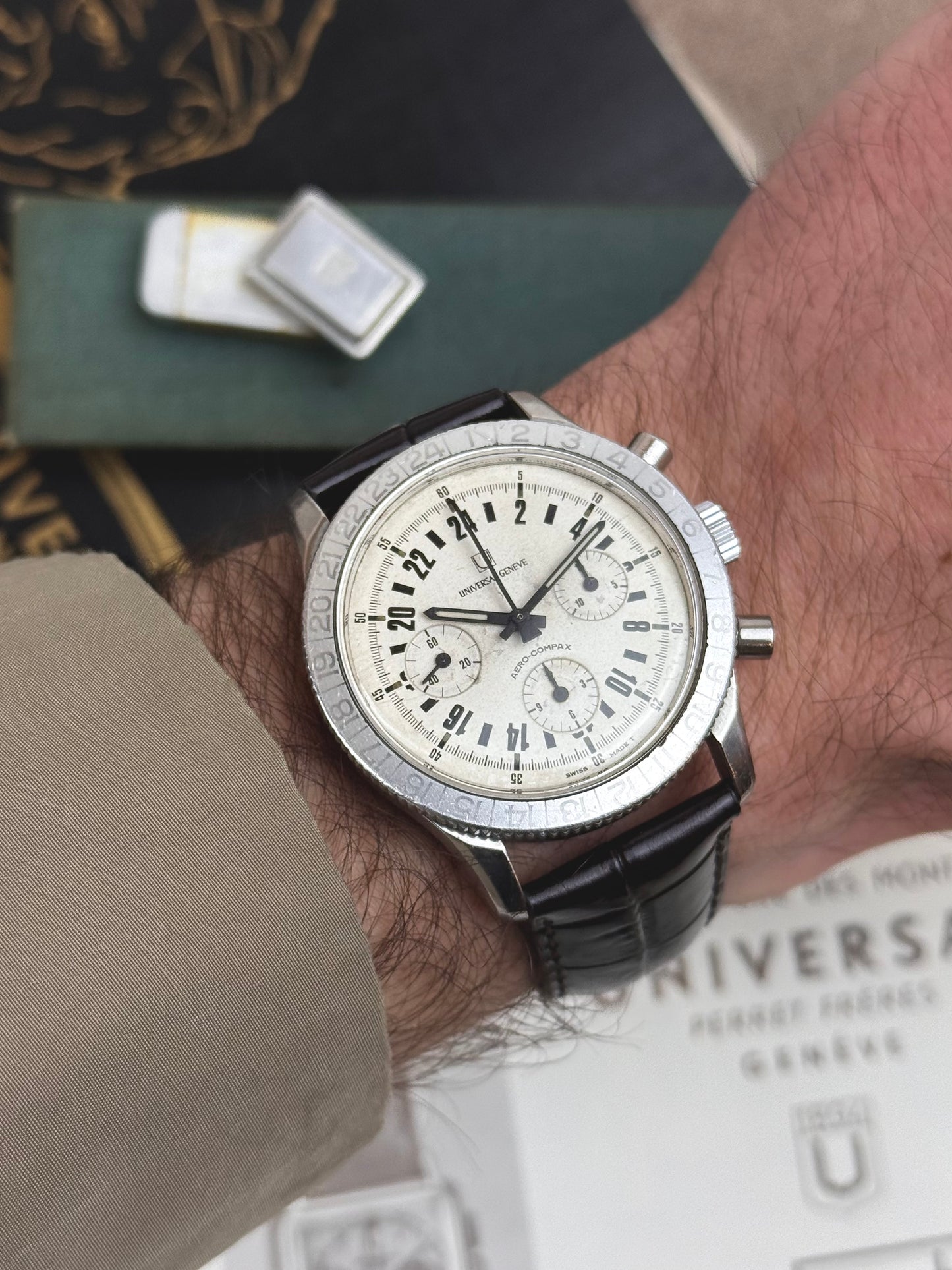 Universal Genève Aero compax Réf89010/01