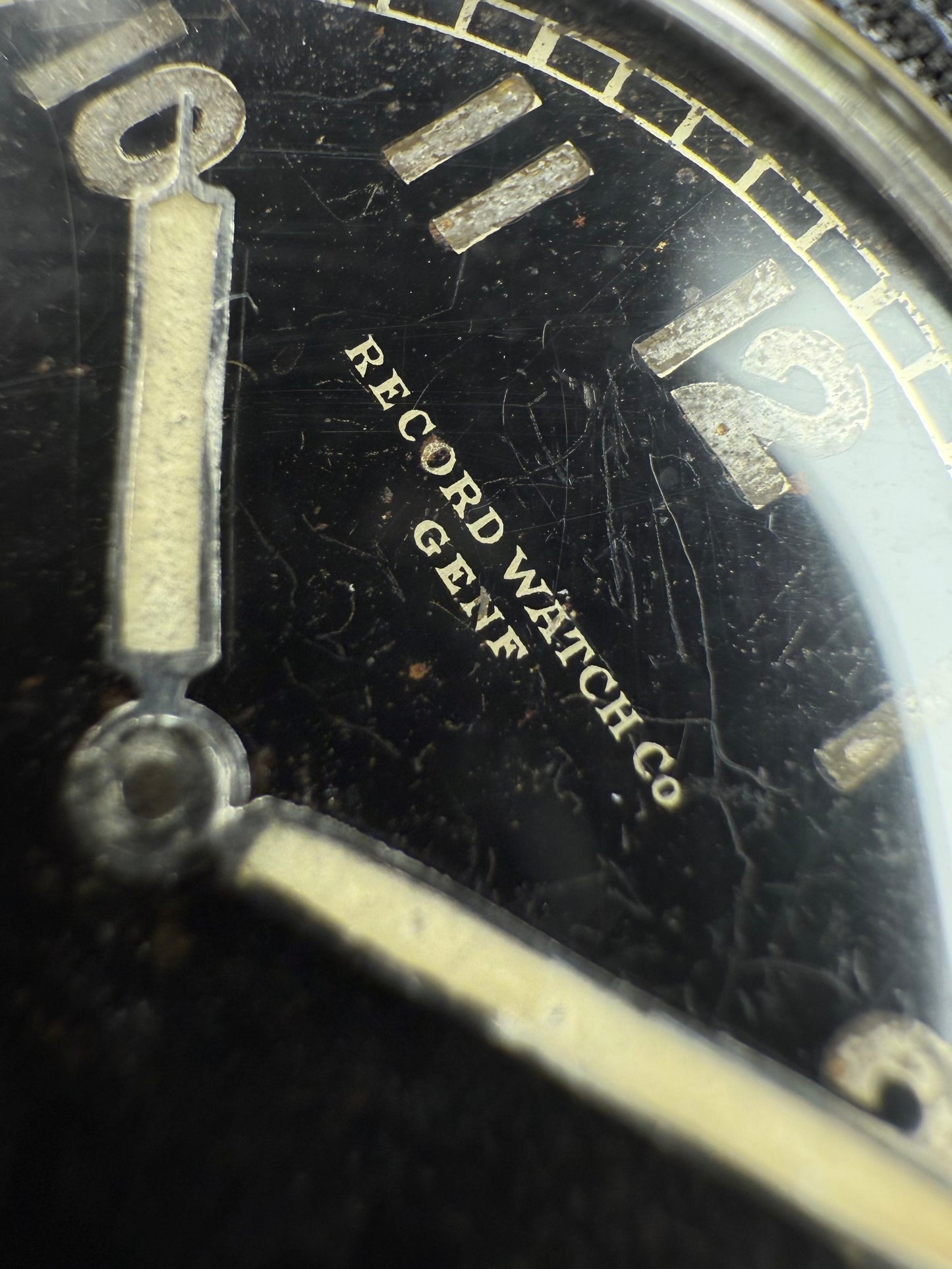 Record Watch Co Genf WWII