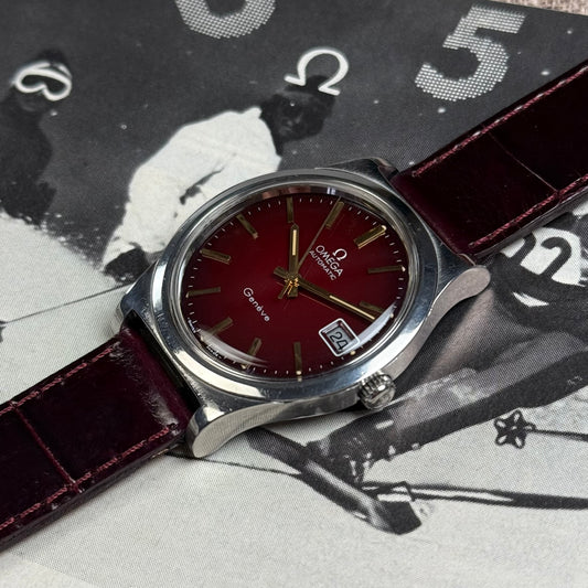 Omega Geneve Burgundy Automatique Ref1660168