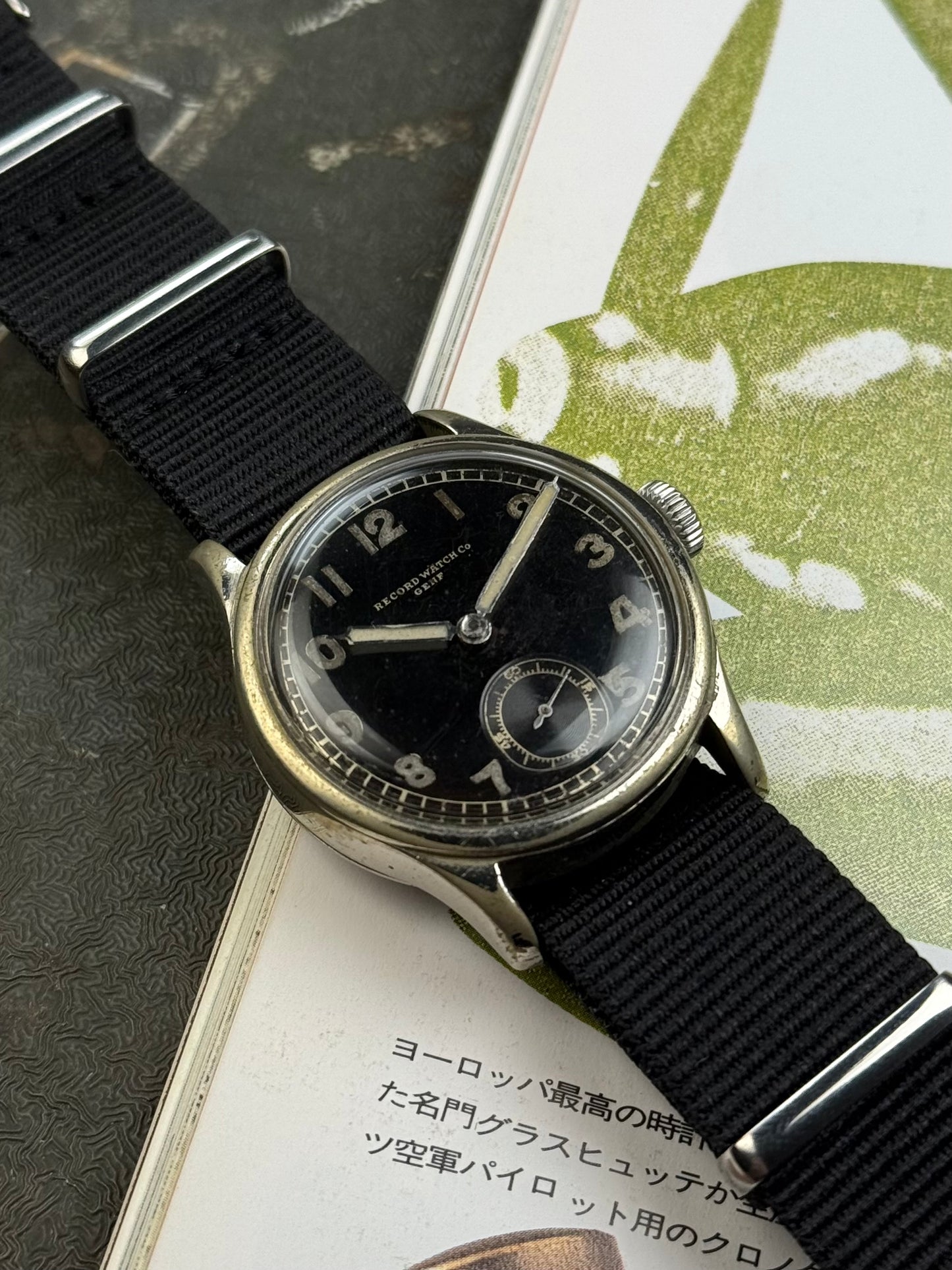 Record Watch Co Genf WWII