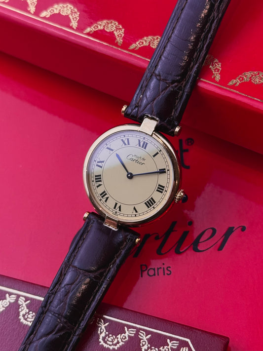Cartier Must Vendome lemon dial grand model