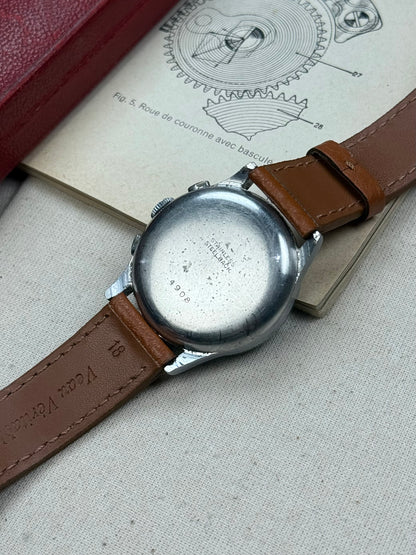 Anonyme 30s Chronographe Gilt Dial poussoirs olives