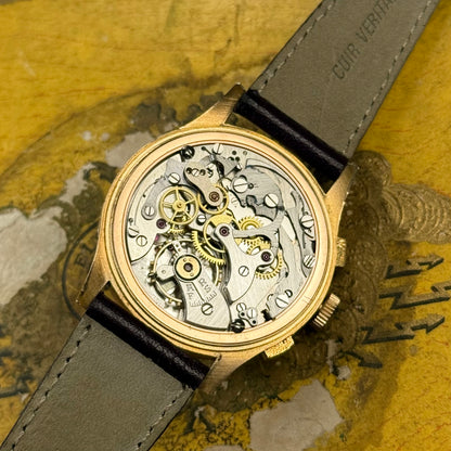 Chronographe Suisse Jumbo 18k Rose Gold