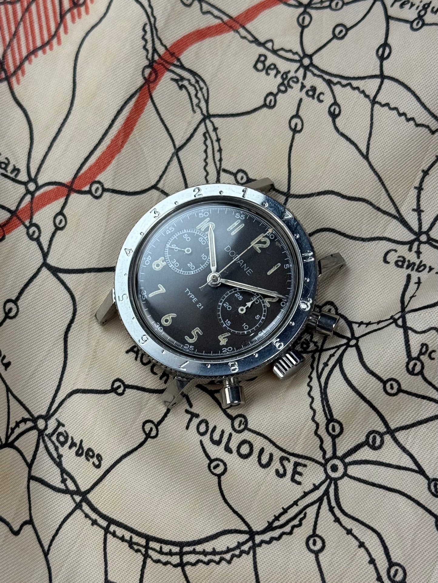 Dodane Type 21 military « Flyback » Valjoux 231